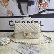 Chanel Flap Caviar With Handle AS2431# White - 1