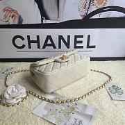 Chanel Flap Caviar With Handle AS2431# White - 5