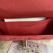 Chanel Flap Caviar With Handle AS2431# Rose  - 2