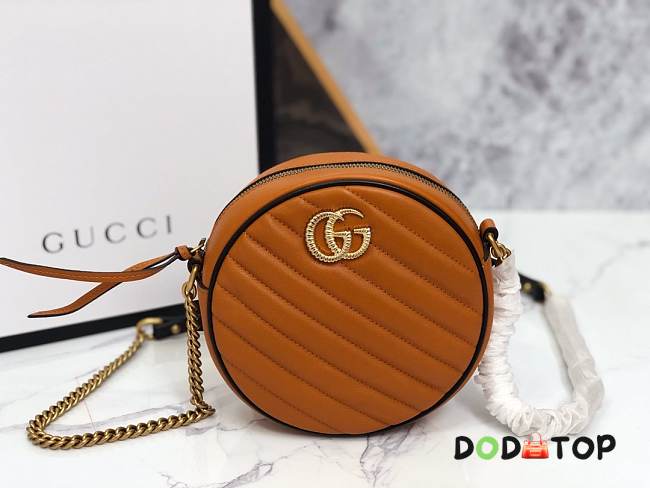 GG Marmont 2019 550154# Orange Round Bag - 1