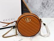 GG Marmont 2019 550154# Orange Round Bag - 1