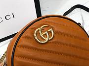 GG Marmont 2019 550154# Orange Round Bag - 3