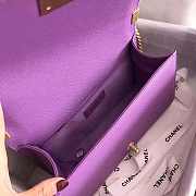 Fancybags Chanel Violet Caviar Medium Boy Bag A67086 VS02341 - 3
