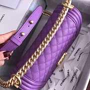 Fancybags Chanel Violet Caviar Medium Boy Bag A67086 VS02341 - 5