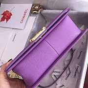 Fancybags Chanel Violet Caviar Medium Boy Bag A67086 VS02341 - 6