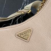Prada Re-Edition 2005 Saffiano Leather 1BH204 Nylon Hobo Beige - 2