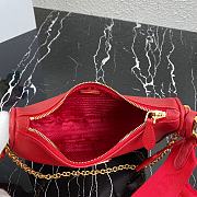 Prada Re-Edition 2005 Saffiano Leather 1BH204 Nylon Hobo Red - 3