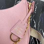 Prada Re-Edition 2005 Saffiano Leather 1BH204 Nylon Hobo Pink Bag - 5