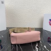 Prada Re-Edition 2005 Saffiano Leather 1BH204 Nylon Hobo Pink Bag - 4