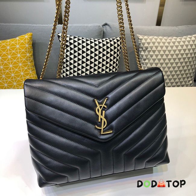 YSL LouLou Bag Style 459749# Black With Gold hardware - 1