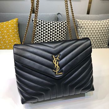 YSL LouLou Bag Style 459749# Black With Gold hardware