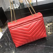 YSL LouLou Bag Style 459749# Red With Gold hardware - 5