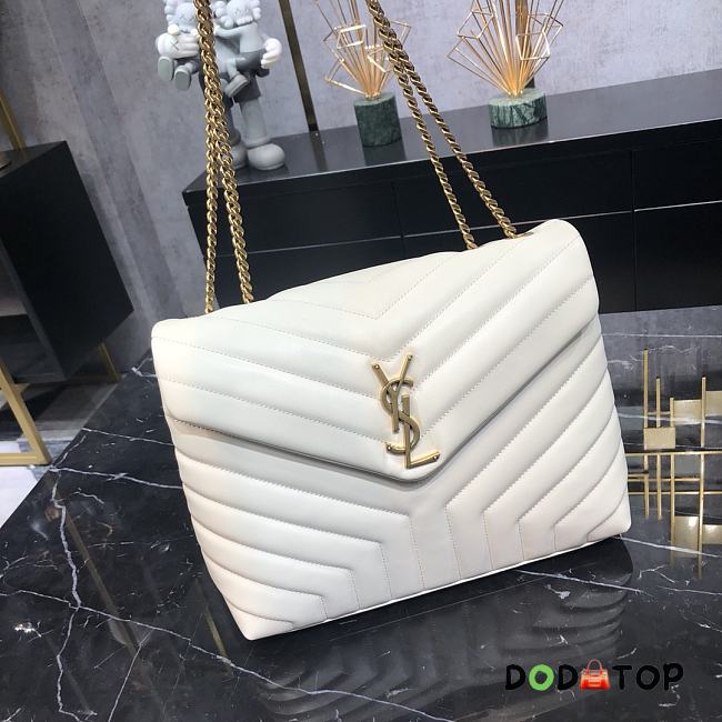 YSL LouLou Bag Style 459749# White With Gold hardware - 1