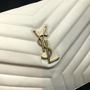 YSL LouLou Bag Style 459749# White With Gold hardware - 6