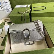 Gucci Dionysus Small Shoulder Bag in Silver Leather 499623 - 1