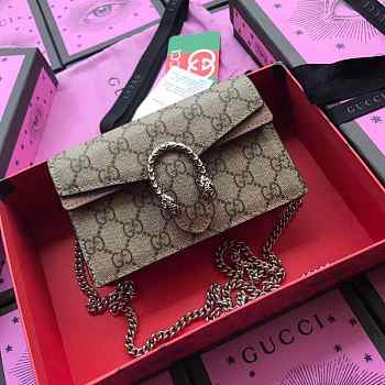 Gucci Dionysus GG Supreme Super Mini Bag Style ‎476432 KHNRN 8642