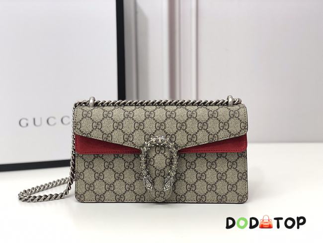 Gucci Small Dionysus GG Supreme Style 499623 Red - 1