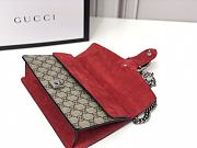 Gucci Small Dionysus GG Supreme Style 499623 Red - 3