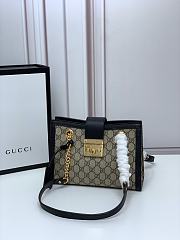 Gucci Padlock Tote Style 498156 Black - 1