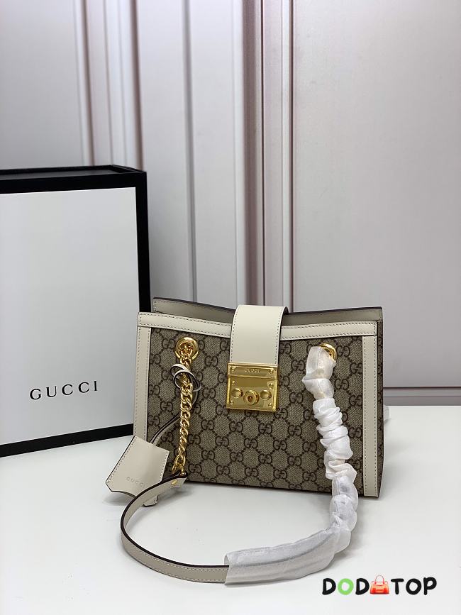 Gucci Padlock Tote Style 498156 White - 1
