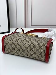 Gucci Padlock Tote Style 498156 Red - 4