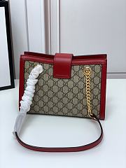 Gucci Padlock Tote Style 498156 Red - 2