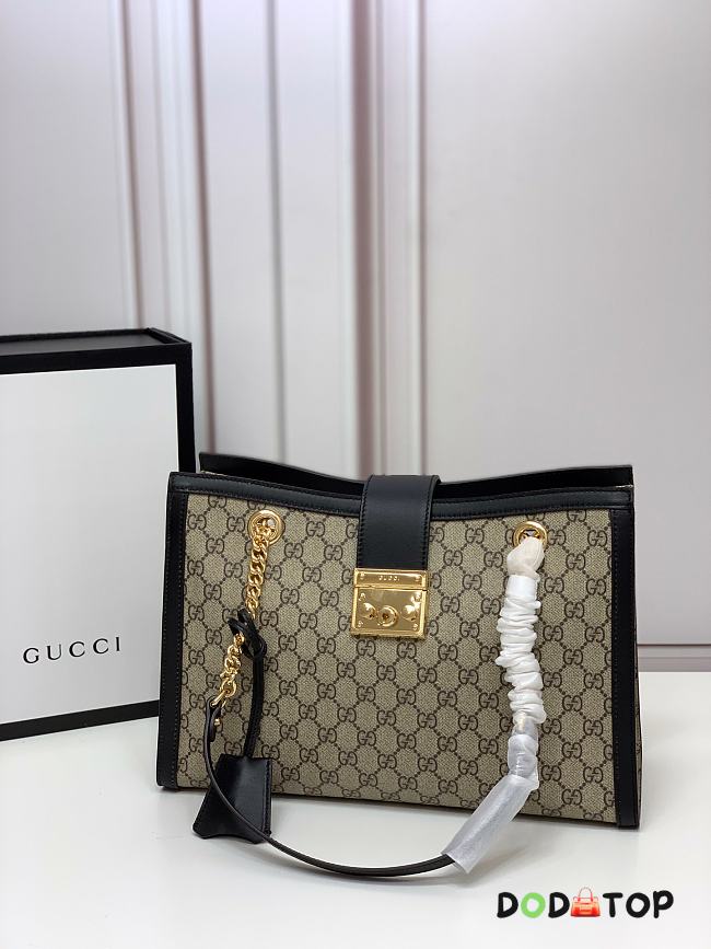 Gucci Padlock Tote Style 479197 Black  - 1