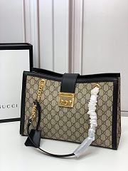 Gucci Padlock Tote Style 479197 Black  - 3