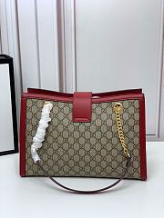 Gucci Padlock Tote Style 479197 Red - 4