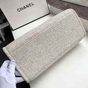 Chanel Canvas Large Deauville Shopping Bag - 4