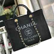 Chanel Canvas Large Deauville Shopping Bag 002 - 1