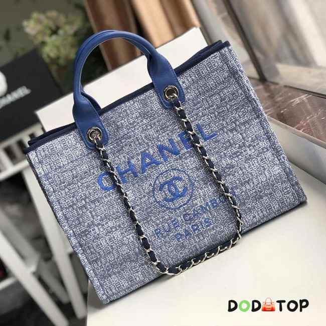 Chanel Canvas Large Deauville Shopping Bag 006 - 1