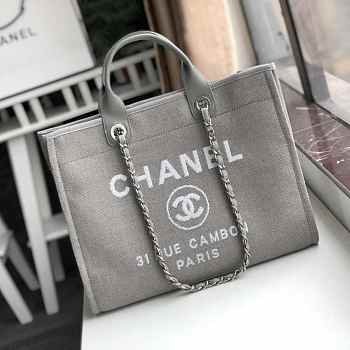 Chanel Canvas Large Deauville Shopping Bag 007