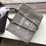 Chanel Canvas Large Deauville Shopping Bag 007 - 4