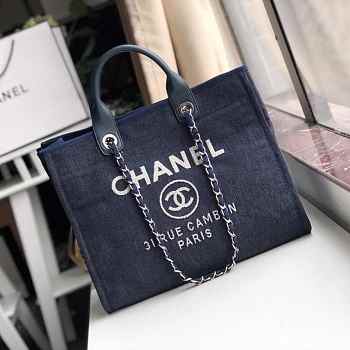 Chanel Canvas Large Deauville Shopping Bag 008