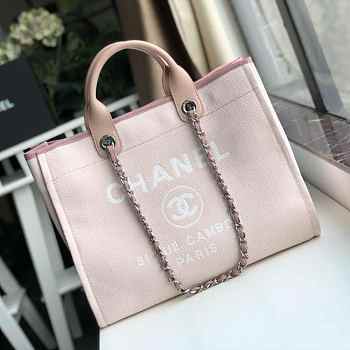 Chanel Canvas Large Deauville Shopping Bag 009
