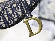 Dior Saddle Oblique Blue bag 001 - 6