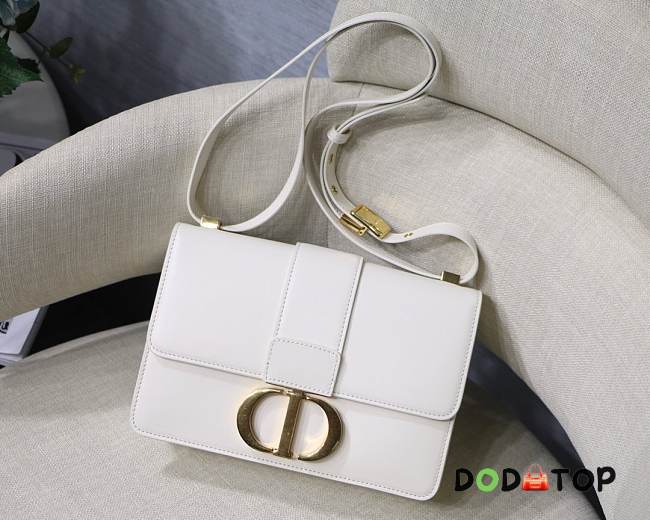 Dior 30 Montaigne In White Leather - 1