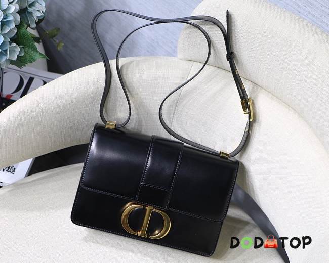 Dior 30 Montaigne In Black Leather - 1