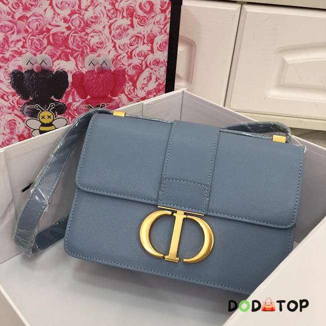 Dior 30 Montaigne In Blue with Gold Hardware - 1