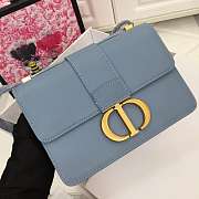 Dior 30 Montaigne In Blue with Gold Hardware - 4