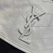 YSL Medium Niki Calfskin Leather SAINT LAURENT White Shoulder Bag - 5