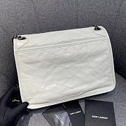 YSL Medium Niki Calfskin Leather SAINT LAURENT White Shoulder Bag - 4