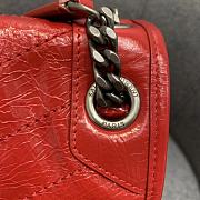 YSL Medium Niki Calfskin Leather SAINT LAURENT Red Shoulder Bag - 5