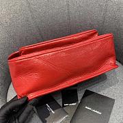 YSL Medium Niki Calfskin Leather SAINT LAURENT Red Shoulder Bag - 3