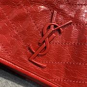 YSL Medium Niki Calfskin Leather SAINT LAURENT Red Shoulder Bag - 2