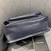 YSL Medium Niki Calfskin Leather SAINT LAURENT Dark Blue Shoulder Bag - 2