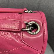 YSL Medium Niki Calfskin Leather SAINT LAURENT Rose Pink Shoulder Bag - 6
