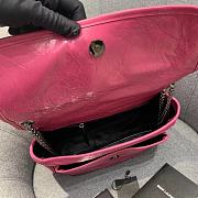 YSL Medium Niki Calfskin Leather SAINT LAURENT Rose Pink Shoulder Bag - 5