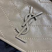 YSL Medium Niki Calfskin Leather SAINT LAURENT Beige Shoulder Bag - 5
